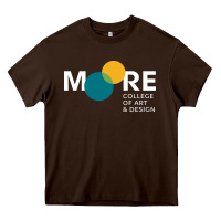 Chocolate Brown Moore College of Art and Design Heavy Core Tee - linhVisuals