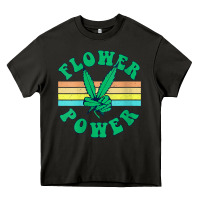 Asphalt womens flower power 420 thc pot weed medical marijuana funny weed v ne Heavy Core Tee - linhVisuals