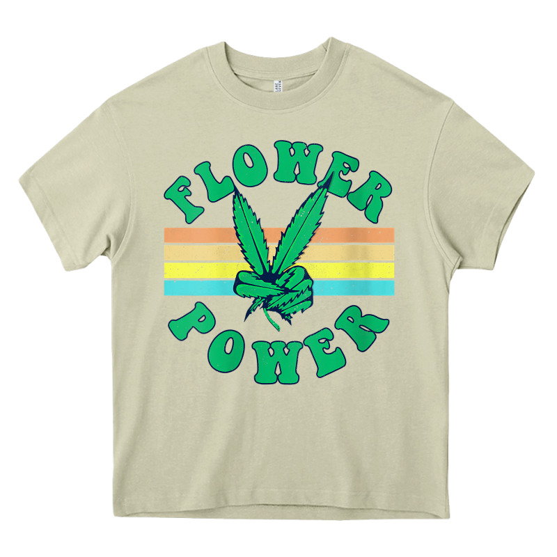 Womens Flower Power 420 Thc Pot Weed Medical Marijuana Funny Weed V Ne Heavy Core Tee by linhVisuals | Teevron