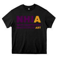 Black New Hampshire Institute of Art Heavy Core Tee - linhVisuals