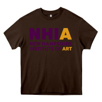 Chocolate Brown New Hampshire Institute of Art Heavy Core Tee - linhVisuals
