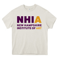 Cream New Hampshire Institute of Art Heavy Core Tee - linhVisuals