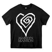 Black marlyn manson special music popular Heavy Core Tee - linhVisuals