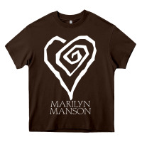 Chocolate Brown marlyn manson special music popular Heavy Core Tee - linhVisuals