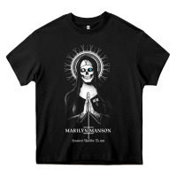 Black marlyn manson special music popular Heavy Core Tee - linhVisuals