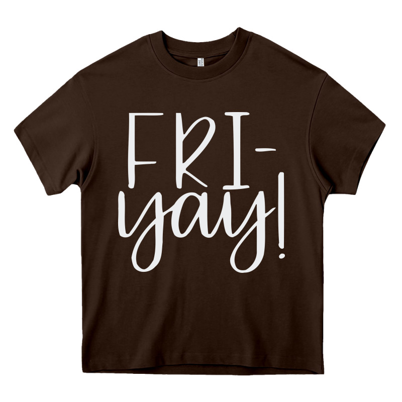 Friday Quotes Heavy Core Tee by linhVisuals | Teevron
