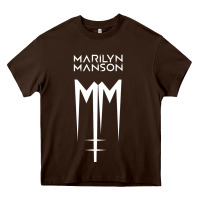 Chocolate Brown marlyn manson special music popular Heavy Core Tee - linhVisuals