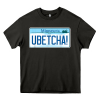 Asphalt ubetcha (you betcha) minnesota license plate t shirt Heavy Core Tee - linhVisuals