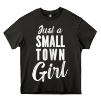 Asphalt womens just a small town girl journey t shirt Heavy Core Tee - linhVisuals