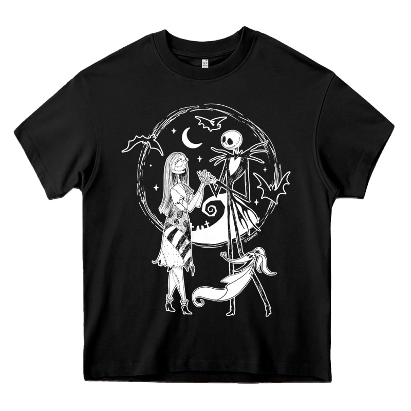 Nightmare Before Christmas Jack And Sally T Shirt Heavy Core Tee by linhVisuals | Teevron