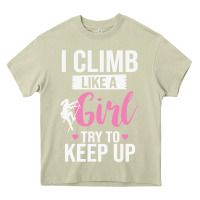 Mossy climbing climb mountain climbing like a girl 345 climb climbing lover Heavy Core Tee - linhVisuals