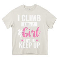 Cream climbing climb mountain climbing like a girl 345 climb climbing lover Heavy Core Tee - linhVisuals