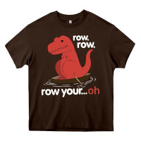 Dinosaur Dino Trex Row T Rex Saurus Heavy Core Tee | Teevron