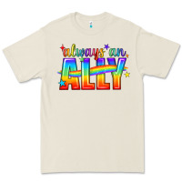Bone Always An Ally Pride LGBTQ Premium Tee - BundleAndBundleShop