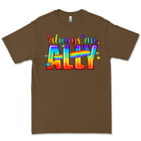 Cacao Always An Ally Pride LGBTQ Premium Tee - BundleAndBundleShop