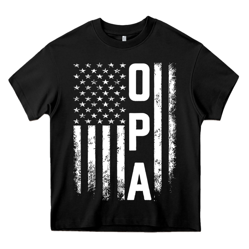 Opa Gift America Flag Gift For Men Father's Day Pullover Hoodie Heavy Core Tee by linhVisuals | Teevron