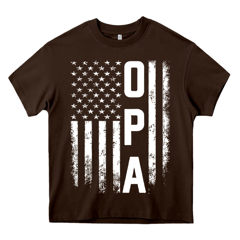 Opa Gift America Flag Gift For Men Father's Day Pullover Hoodie Heavy Core Tee by linhVisuals | Teevron