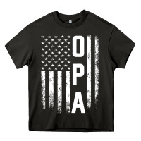 Opa Gift America Flag Gift For Men Father's Day Pullover Hoodie Heavy Core Tee | Teevron
