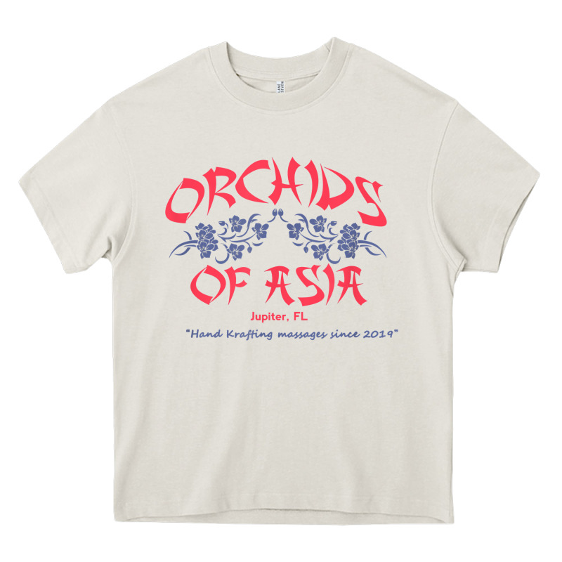Orchids Of Asia Kraft Massage Football T Shirt Heavy Core Tee by linhVisuals | Teevron