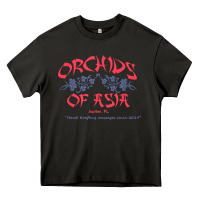 Asphalt orchids of asia kraft massage football t shirt Heavy Core Tee - linhVisuals