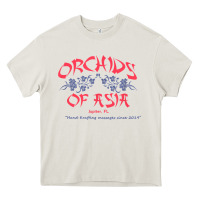 Cream orchids of asia kraft massage football t shirt Heavy Core Tee - linhVisuals