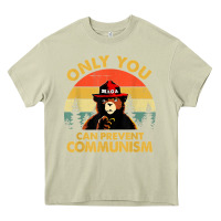 Mossy vintage only you can prevent communism funny bear camping t shirt Heavy Core Tee - linhVisuals