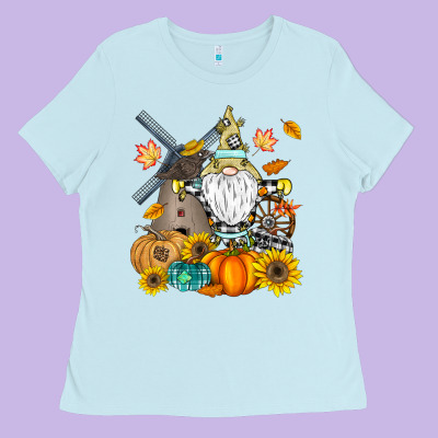 Happy Fall Ladies Tee Designed By Cowhidedigitalart
