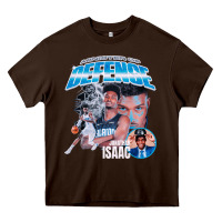 Chocolate Brown Jonathan Isaac Vintage Heavy Core Tee - linhVisuals