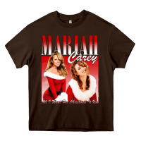Chocolate Brown Mariah Carey Vintage Heavy Core Tee - linhVisuals