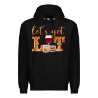 Black let's get lit candles Premium Hoodie - BarkalooDesign