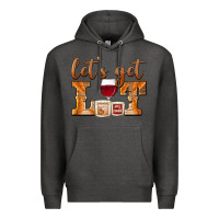 Charcoal Heather let's get lit candles Premium Hoodie - BarkalooDesign