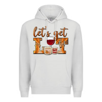 Dove Grey let's get lit candles Premium Hoodie - BarkalooDesign