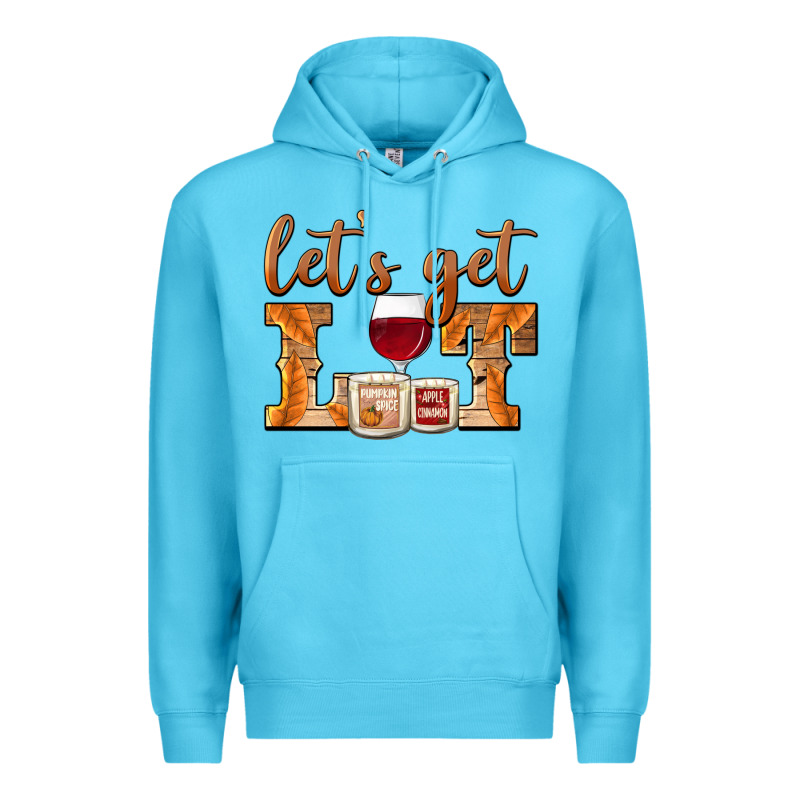 Let's Get Lit Candles Premium Hoodie by BarkalooDesign | Teevron