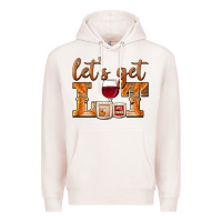 Pale Pink let's get lit candles Premium Hoodie - BarkalooDesign