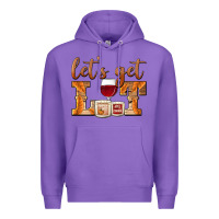 Purple let's get lit candles Premium Hoodie - BarkalooDesign