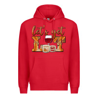Red let's get lit candles Premium Hoodie - BarkalooDesign