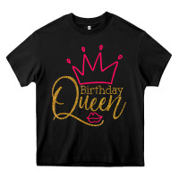Black birthday queen shirt, womens birthday shirt, birthday t shirt Heavy Core Tee - linhVisuals