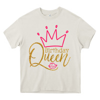 Cream birthday queen shirt, womens birthday shirt, birthday t shirt Heavy Core Tee - linhVisuals