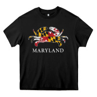 Black retro maryland crab state flag vintage travel tank top Heavy Core Tee - linhVisuals