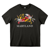 Asphalt retro maryland crab state flag vintage travel tank top Heavy Core Tee - linhVisuals