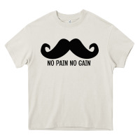 Cream MUSTACHE Heavy Core Tee - linhVisuals