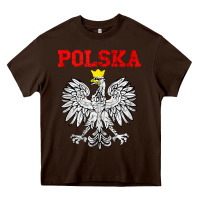 Chocolate Brown polska poland eagle poland heritage polish pride roots tank top Heavy Core Tee - linhVisuals