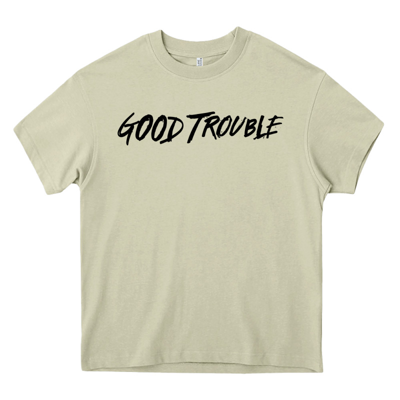 Good Trouble Heavy Core Tee by linhVisuals | Teevron