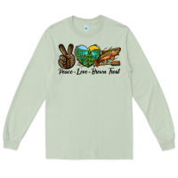 Matcha Peace Love Brown Trout Long Sleeve Tee - LillyAllenDesigns