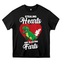 Black stealing hearts and blasting farts valentine's day t shirt Heavy Core Tee - linhVisuals