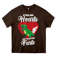 Chocolate Brown stealing hearts and blasting farts valentine's day t shirt Heavy Core Tee - linhVisuals