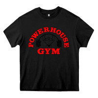 Black POWERHOUSE GYM VINTAGE SPORT Heavy Core Tee - linhVisuals