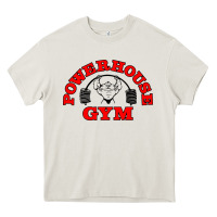 Cream POWERHOUSE GYM VINTAGE SPORT Heavy Core Tee - linhVisuals
