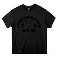 Black POWERHOUSE GYM Heavy Core Tee - linhVisuals