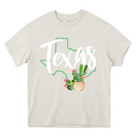 Cream texas state map pride cactus vintage texas sweatshirt Heavy Core Tee - linhVisuals